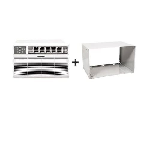  Koldfront WTC12012WCO230VSLV White 12,000 BTU 230 Volt Through-The-Wall Air Conditioner and Wall Sleeve with Dehumidifier and Remote Control