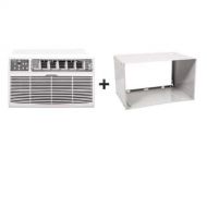 Koldfront WTC10012WCO230VSLV White 10,000 BTU 230 Volt Through-The-Wall Air Conditioner and Wall Sleeve with Clean Filtration and Remote Control