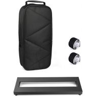Koldot Pedal?Board for Guitar Bass Effects?Pedal Small Mini Pedalboard with Carry Bag, 2PCS Pedal Board Tape 15 x 5 inch
