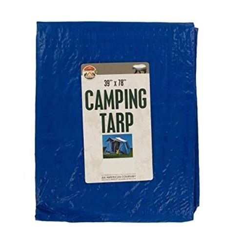  Kole Imports Multi-Purpose Camping Tarp, Blue, 39 x 78