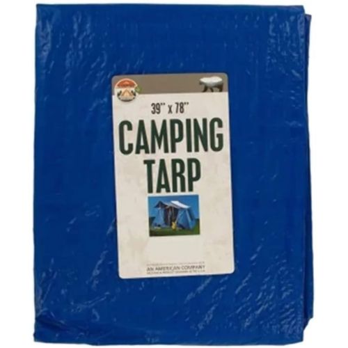  Kole Imports Multi-Purpose Camping Tarp, Blue, 39 x 78