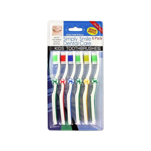  Kole Imports BE358 Childrens Soccer Toothbrushes