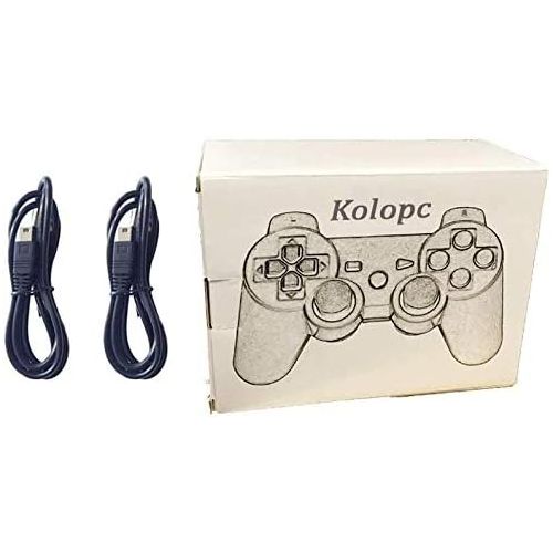  Kolopc PS3 Controller Wireless for Playstation 3 Dual Shock (Pack of 2,Black)