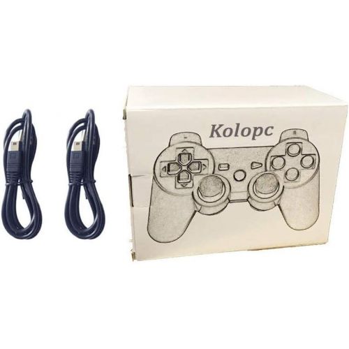  [아마존베스트]Kolopc PS3 Controller Wireless for Playstation 3 Dual Shock (RedFlash and BlueFlash)
