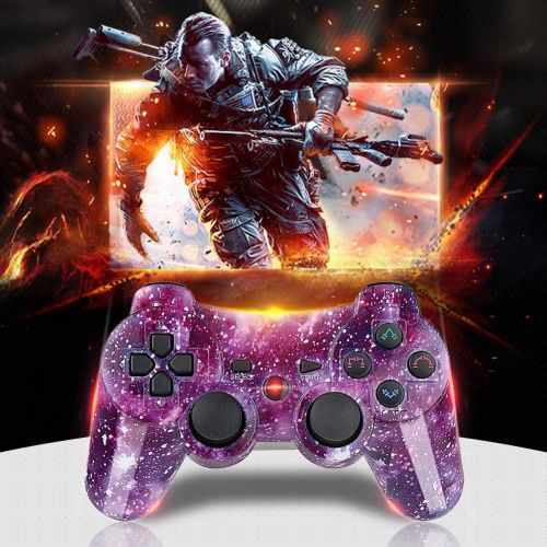  [아마존베스트]Kolopc PS3 Controller Wireless for Playstation 3 Dual Shock (StarrySky and Camouflage)