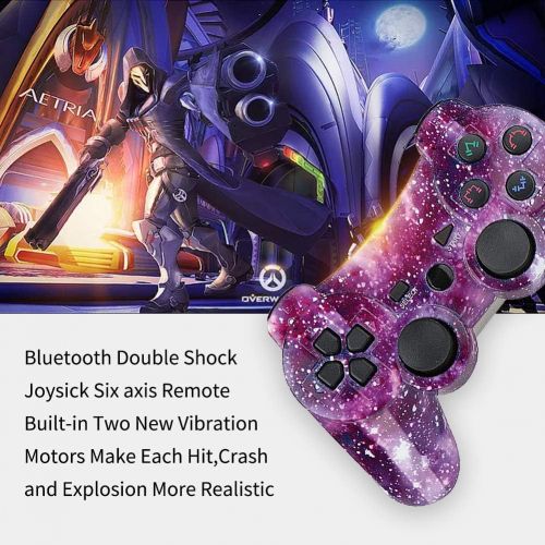  [아마존베스트]Kolopc PS3 Controller Wireless for Playstation 3 Dual Shock (StarrySky and Camouflage)