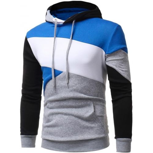  [아마존베스트]Mens Sweatshirt Koly Long Mens Autumn Winter Warm Slim Fit Hooded Sweatshirt Hooded Jumper Mens Sport Hooded Pullover Jumper Casual Long Sleeve Shirts Sweatshirt Coat Jacket Top,