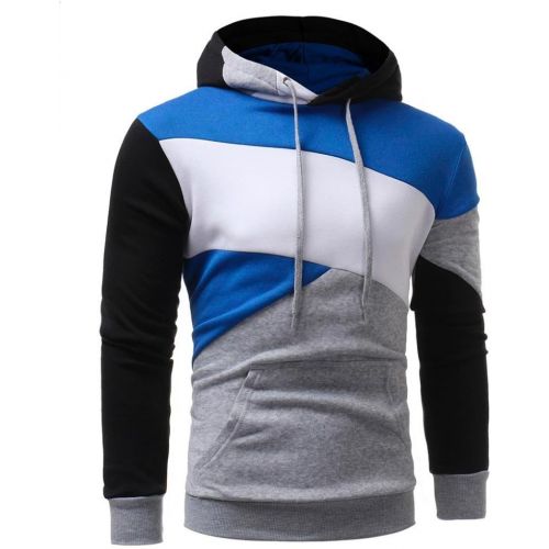  [아마존베스트]Mens Sweatshirt Koly Long Mens Autumn Winter Warm Slim Fit Hooded Sweatshirt Hooded Jumper Mens Sport Hooded Pullover Jumper Casual Long Sleeve Shirts Sweatshirt Coat Jacket Top,