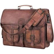 [아마존베스트]Komal's Passion Leather KPL 18 INCH Leather Briefcase Laptop Messenger bag best computer satchel Handmade Bags for men