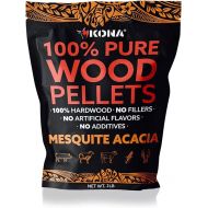 Kona 100% Mesquite Smoker Pellets, Intended for Ninja Woodfire Outdoor Grill, 2 lb Resealable Bag