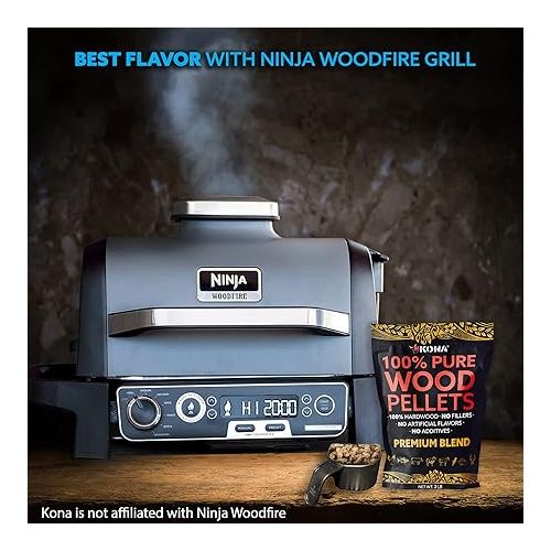  Kona Wood Pellets All Variety Pack, Intended for Ninja Woodfire Outdoor Grill, Wood Fire Oven & Smoker, 8, 1lb Resealable Bags