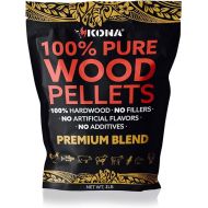 Kona Premium Blend Smoker Pellets, Intended for Ninja Woodfire Outdoor Grill, 2 lb Resealable Bag