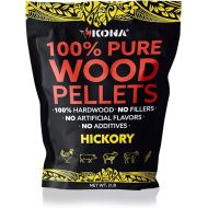 Kona 100% Hickory Smoker Pellets, Intended for Ninja Woodfire Outdoor Grill, 2 lb Resealable Bag