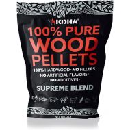 Kona Supreme Blend Smoker Pellets, Intended for Ninja Woodfire Outdoor Grill, 2 lb Resealable Bag