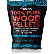 Kona Sweetwood Blend Smoker Pellets, Intended for Ninja Woodfire Outdoor Grill, 2 lb Resealable Bag