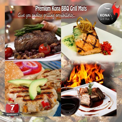  Kona XL Best Grill Matte & Ofen LinerBBQ Grill Matte bedeckt die gesamte Grill & Ofen untenPremium Antihaft-63,5x 43,2cm