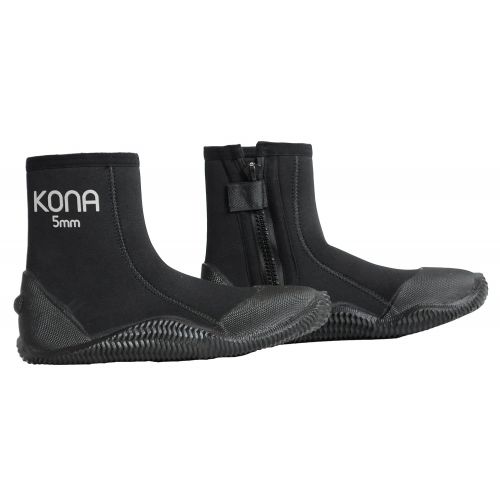  Kona 5mm Premium Double-Lined Neoprene Scuba Diving and Snorkeling Dive BootsBooties with Vulcanized Grip Technology