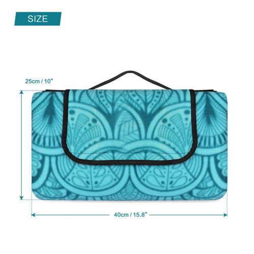  [아마존 핫딜]  [아마존핫딜]Konesky 200 x 200cm XXL Picknickdecke Fleece Wasserdicht Campingdecke Stranddecke Warmeisoliert mit Tragegriff fuer Picknicks, Camping - Blau