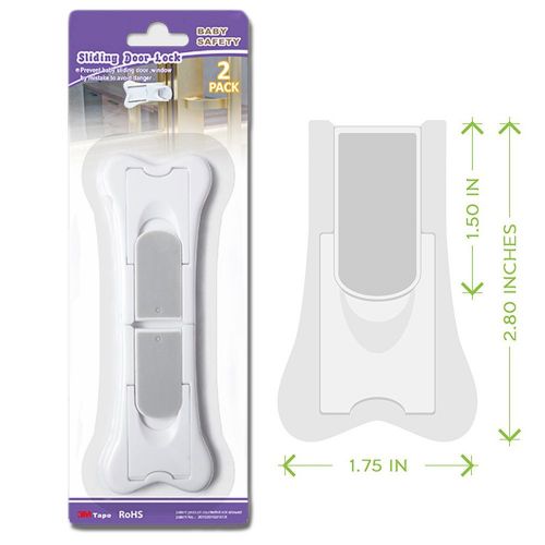  [아마존베스트]Sliding Door Lock for Child Safety, KongNai Baby Proof Lock for Patio, Closet,Shower,Window,Wardrobe,...