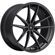 Konig OVERSTEER Gloss Black Wheel with Painted Finish (18 x 8. inches /5 x 114 mm, 35 mm Offset)