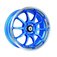 Konig Lightning Blue Wheel with Machined Lip (15x7/4x100mm)