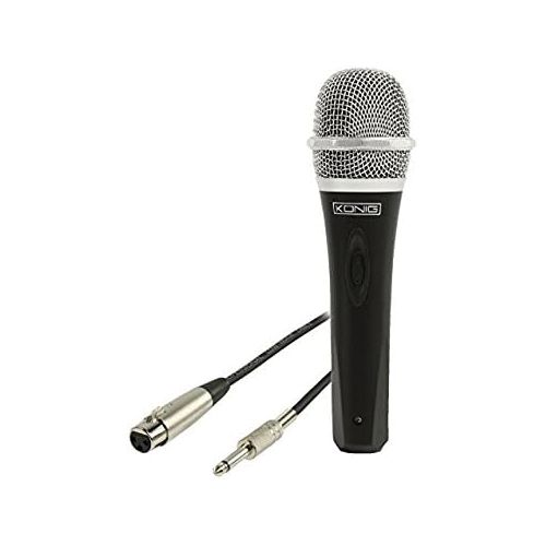  [아마존베스트]Konig Uni-Directional Dynamic Microphone - Metal Black