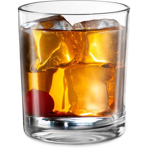  [아마존베스트]Whiskey, Glasses, by Kook, Durable Glassware, Perfect for Bar or Home Use, Great for Bourbon, Scotch, Cocktails, Set of 6, 14 Oz