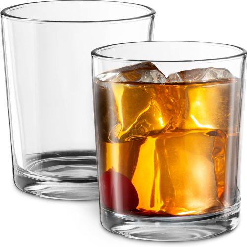  [아마존베스트]Whiskey, Glasses, by Kook, Durable Glassware, Perfect for Bar or Home Use, Great for Bourbon, Scotch, Cocktails, Set of 6, 14 Oz