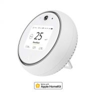 [아마존핫딜]Koogeek Wi-Fi Smart Luftqualitatsmonitor, Apple HomeKit Temperatur Luftfeuchtigkeit 2.8 LCD PM2.5 PM10 Licht Sound Bewegungssensor LED Nachtlicht wiederaufladbar