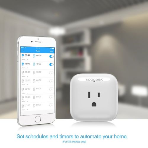  [무료배송]2일배송 / Koogeek 소켓 음성 제어 스마트 플러그 WiFi Plug Smart Outlet Compatible with Alexa, Apple HomeKit and Google Assistant