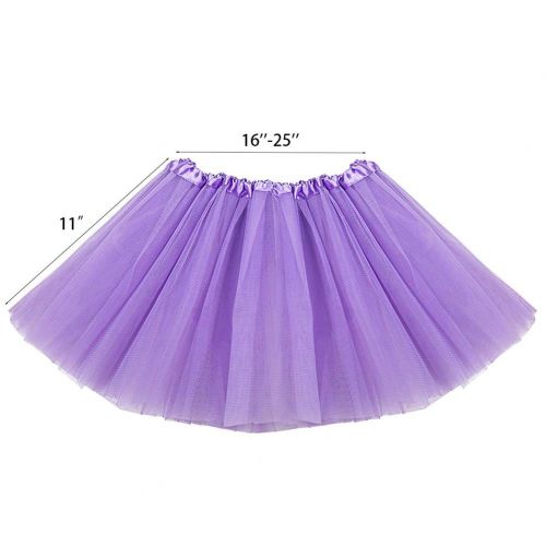  Koogel 6 PCS Multicolor Tutu Skirts,3-Layer Ballet Tutus