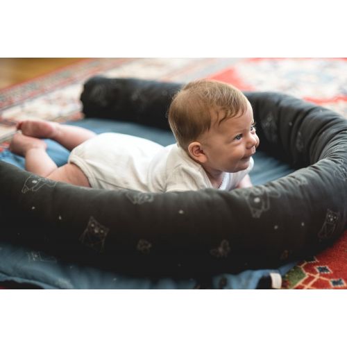  Kookoolon Organic Cotton Padded Liner for Crib and Bed - 79 Snake Pillow with Unique Origami...