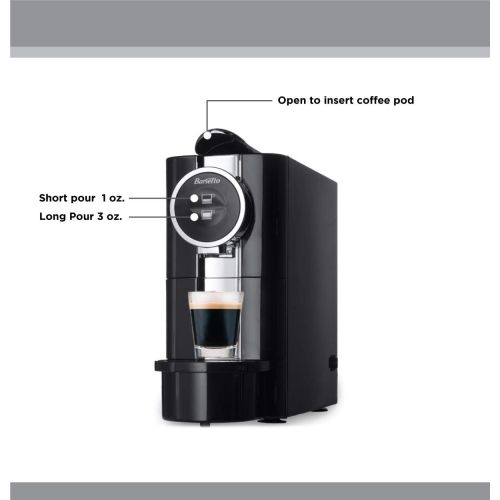  Koolatron Barsetto One-Touch Stainless Steel Automatic Espresso Coffee Machine, Removable Drip Tray, 1050 High Performance, Diswasher Safe Coffee Maker For Espresso, Cappuccino, kitchen coun