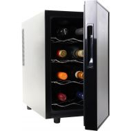 [아마존베스트]Koolatron Urban Series 8-Bottle Thermoelectric 0.8cu.ft Beverage Refrigerator Black Free-Standing Countertop Wine Cellar Cooler for Red or White Wine in Small Kitchen, Apartment, C
