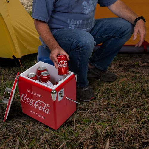  [아마존베스트]Koolatron Ice Chest with Bottle Opener - 18 Can Capacity, (14 Quarts/13 Liters) (Coca Cola)