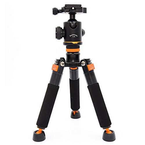  Koolehaoda Mini Tripod & K-08 Ball Head for 1/4 or 3/8 Monopods-SLR Camera