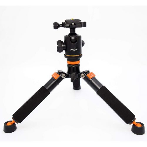  Koolehaoda Mini Tripod & K-08 Ball Head for 1/4 or 3/8 Monopods-SLR Camera