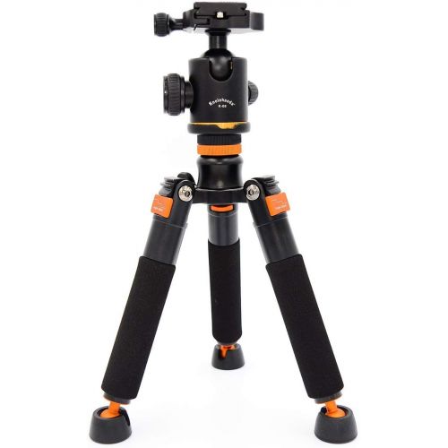  Koolehaoda Mini Tripod & K-08 Ball Head for 1/4 or 3/8 Monopods-SLR Camera