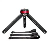 Koolehaoda Mini Tripod,CNC Aluminum Portable Travel Tabletop Tripod with 1/4 and 3/8 Screw Mount for DSLR Camera,Monopods and Ballhead