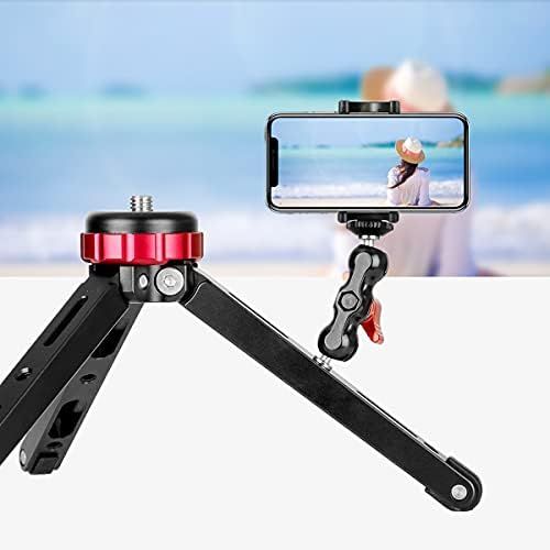  Koolehaoda Mini Double Ball Head Mount Magic Arm Adapter, with 1/4 Screw for DSLR Camera, Zhiyun Gimbal Stabilizer, LCD Monior, Video Light