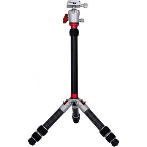  koolehaoda Portable Carbon Fiber Mini Tripod (TKS253C+Axis)