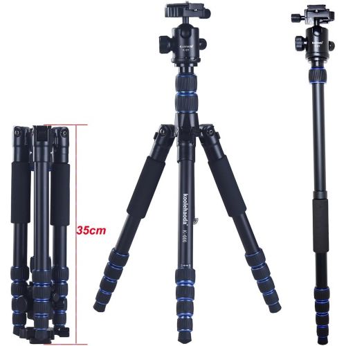  Koolehaoda Professional 64” Tripod Monopod & Ball Head Carry Bag Max Load:20kg,max D: 28mm