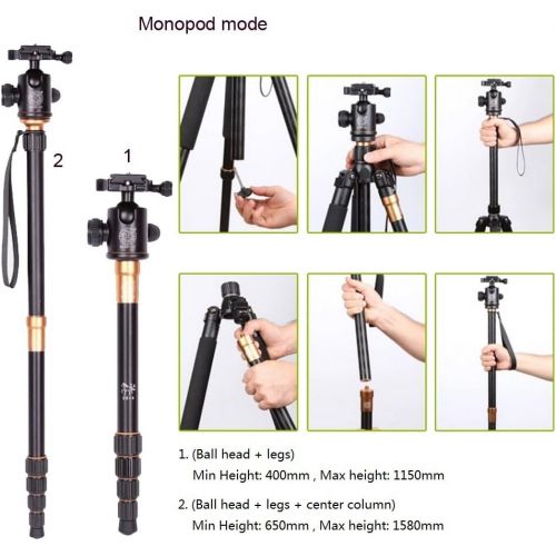  Koolehaoda Professional 64” Tripod Monopod & Ball Head Carry Bag Max Load:20kg,max D: 28mm