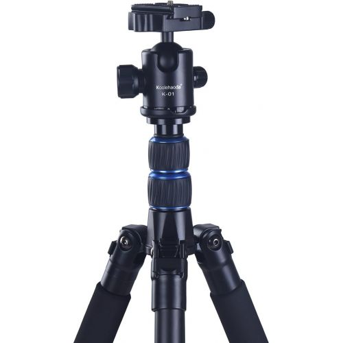  Koolehaoda Q-999 SLR Camera Tripod Monopod & Ball Head Portable Compact Travel. Tripod Max Height: 1590mm (62.5)