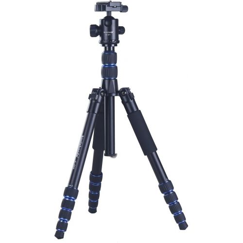  Koolehaoda Q-999 SLR Camera Tripod Monopod & Ball Head Portable Compact Travel. Tripod Max Height: 1590mm (62.5)