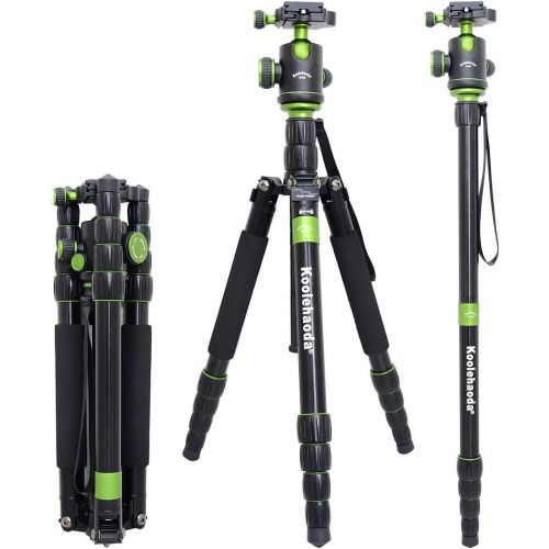  Koolehaoda Q-999 SLR Camera Tripod Monopod & Ball Head Portable Compact Travel. Tripod Max Height: 1590mm (62.5)