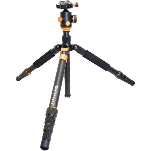  Koolehaoda koolehaoda Portable Q-668 SLR Camera Tripod Monopod & Ball Head For SLR Camera Canon Nikon Petax Sony