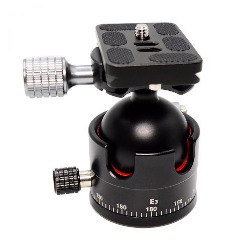  Koolehaoda koolehaoda E3 mini Tripod Head Ballhead with Quick Release Plate. Big sphere：SΦ45MM，Maximum load: 20KG (E3-ballhaed)