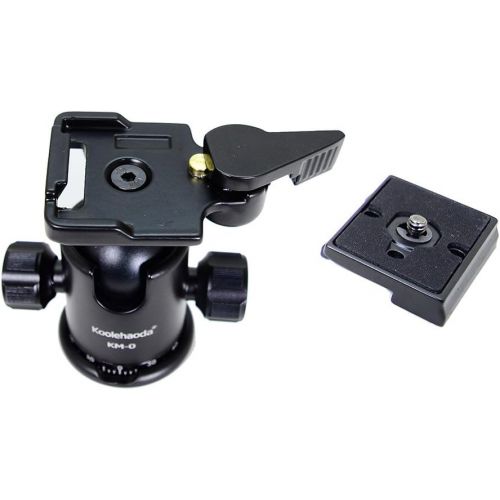  Koolehaoda 360°single Handle Hydraulic Damping Three-dimensional Ball Head with Quick Release Plate for Tripod Monopod