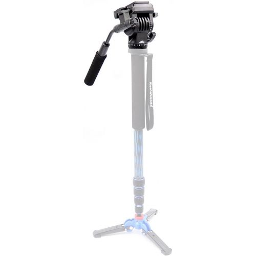  Koolehaoda 360°single Handle Hydraulic Damping Three-dimensional Ball Head with Quick Release Plate for Tripod Monopod